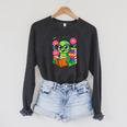 Bookworm Costume Kawaii Reading Worm For World Book Day Raglan Sleeve Sweatshirt Dark Grey Heather Bookworm Costume Kawaii Reading Worm For World Book Day Raglan Sleeve Sweatshirt Dark Grey Heather