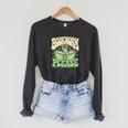 Bookworm Please Book Lover Reader Raglan Sleeve Sweatshirt Dark Grey Heather