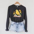Canary Bird Floral Book Yellow Bird Reading Bookish Teacher Raglan Sleeve Sweatshirt Dark Grey Heather Canary Bird Floral Book Yellow Bird Reading Bookish Teacher Raglan Sleeve Sweatshirt Dark Grey Heather