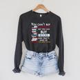 You Can't Buy Happiness But You Can Buy Books Raglan Sleeve Sweatshirt Dark Grey Heather
