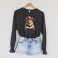 Capybara Bookworm Rodent Reading a Book Raglan Sleeve Sweatshirt Dark Grey Heather
