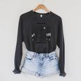 Cat Colouring Book Drawing Painting Art Raglan Sleeve Sweatshirt Dark Grey Heather