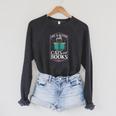 Cat Read Book Reader Reading Librarian Raglan Sleeve Sweatshirt Dark Grey Heather