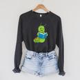 Caterpillar Book Raglan Sleeve Sweatshirt Dark Grey Heather