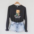 Cats And Books Purrfection Book Lover Book Nerd Librarian Raglan Sleeve Sweatshirt Dark Grey Heather