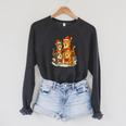 Cats Reading Books Christmas Tree Raglan Sleeve Sweatshirt Dark Grey Heather Cats Reading Books Christmas Tree Raglan Sleeve Sweatshirt Dark Grey Heather
