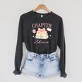 Chapter 11th Birthday Bookworm 11 Years Old Cute Book Loves Raglan Sleeve Sweatshirt Dark Grey Heather Chapter 11th Birthday Bookworm 11 Years Old Cute Book Loves Raglan Sleeve Sweatshirt Dark Grey Heather