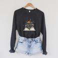 Chapter 40 Book Lovers & Readers 40th Birthday Wildflowers Raglan Sleeve Sweatshirt Dark Grey Heather