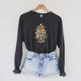 Christmas Tree Library Xmas Lights Tree Book Lover Librarian Raglan Sleeve Sweatshirt Dark Grey Heather Christmas Tree Library Xmas Lights Tree Book Lover Librarian Raglan Sleeve Sweatshirt Dark Grey Heather