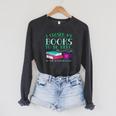 I Closed My Books To Be Here So This Better Be Good Fun Cute Raglan Sleeve Sweatshirt Dark Grey Heather