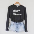 Comic Books I Love Comic Books For Men And Women Raglan Sleeve Sweatshirt Dark Grey Heather Comic Books I Love Comic Books For Men And Women Raglan Sleeve Sweatshirt Dark Grey Heather