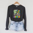 Cool Kids Read Books Teacher Bookworm Librarian Book Lover Raglan Sleeve Sweatshirt Dark Grey Heather