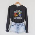 All The Cool Kids Are Reading For a Book Lovers Raglan Sleeve Sweatshirt Dark Grey Heather