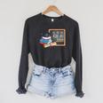 All The Cool Kids Are Reading Book Nerd School Graduation Raglan Sleeve Sweatshirt Dark Grey Heather