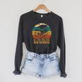 All The Cool Kids Are Reading Books Raglan Sleeve Sweatshirt Dark Grey Heather