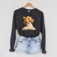 Cute Beagle Puppy Reading Book Lover Dog Animal Graphic Raglan Sleeve Sweatshirt Dark Grey Heather Cute Beagle Puppy Reading Book Lover Dog Animal Graphic Raglan Sleeve Sweatshirt Dark Grey Heather