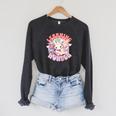 Cute Dragon Learning Wonder Bookworm Girls Books & Dragons Premium Tri-Blend Raglan Sleeve Sweatshirt Dark Grey Heather