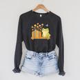 Cute Kawaii Frog Books Flowers Raglan Sleeve Sweatshirt Dark Grey Heather Cute Kawaii Frog Books Flowers Raglan Sleeve Sweatshirt Dark Grey Heather