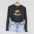 Cute Otter Wearing Glasses Reading Book Librarian Teacher Raglan Sleeve Sweatshirt Dark Grey Heather Cute Otter Wearing Glasses Reading Book Librarian Teacher Raglan Sleeve Sweatshirt Dark Grey Heather