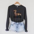 Dachshund Dog Dachshund Decor Books Nerds Dachshund Raglan Sleeve Sweatshirt Dark Grey Heather