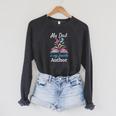 My Dad Is My Favorite Author For Book Lovers Raglan Sleeve Sweatshirt Dark Grey Heather My Dad Is My Favorite Author For Book Lovers Raglan Sleeve Sweatshirt Dark Grey Heather