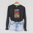 A Day Without Reading I Have No Idea Book Lovers Raglan Sleeve Sweatshirt Dark Grey Heather