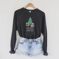 Dear Santa Books Only Bookworm Reading Library Kids Book Raglan Sleeve Sweatshirt Dark Grey Heather