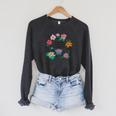Disney Princess Botanicals Of Fairy Tales Floral Textbook Raglan Sleeve Sweatshirt Dark Grey Heather