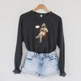 Diving Book Reading Raglan Sleeve Sweatshirt Dark Grey Heather