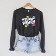 DOAWK Colorful Team Wimpy Sticker Collage Book Series Raglan Sleeve Sweatshirt Dark Grey Heather DOAWK Colorful Team Wimpy Sticker Collage Book Series Raglan Sleeve Sweatshirt Dark Grey Heather