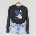 Dog Books Life Is Great Raglan Sleeve Sweatshirt Dark Grey Heather