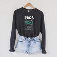 Dogs Books Coffee Tshirt Weekend Shirt Animal Lover Tee Raglan Sleeve Sweatshirt Dark Grey Heather