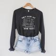 Dom's Rainy Day Book Club Raglan Sleeve Sweatshirt Dark Grey Heather Dom's Rainy Day Book Club Raglan Sleeve Sweatshirt Dark Grey Heather