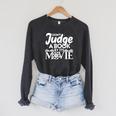 Don't Judge A Book By Its Movie Bookworm Book Lover Readers Raglan Sleeve Sweatshirt Dark Grey Heather Don't Judge A Book By Its Movie Bookworm Book Lover Readers Raglan Sleeve Sweatshirt Dark Grey Heather