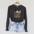 Dostoevsky Books Raglan Sleeve Sweatshirt Dark Grey Heather