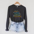 Dr Seuss Book Title Raglan Sleeve Sweatshirt Dark Grey Heather