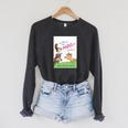 Dr Seuss Mr Brown Can Moo Book Cover Raglan Sleeve Sweatshirt Dark Grey Heather