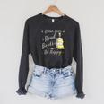 Drink Beer Read Books Be Happy Book For Readers Raglan Sleeve Sweatshirt Dark Grey Heather