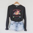 Easily Distracted By Axolotls And Books Cute Axolotl Raglan Sleeve Sweatshirt Dark Grey Heather