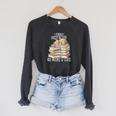Easily Distracted By Books And Cats Raglan Sleeve Sweatshirt Dark Grey Heather
