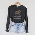 Easily Distracted By Bulldogs & Books Lover Pet Pup Raglan Sleeve Sweatshirt Dark Grey Heather