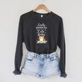 Easily Distracted By Cats And Books Cat & Book Lover Raglan Sleeve Sweatshirt Dark Grey Heather