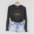 Easily Distracted By Dogs & Books Fun Dog Owner Librarian Raglan Sleeve Sweatshirt Dark Grey Heather