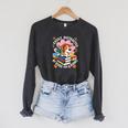 Easily Distracted By Dogs And Books Pets Books Lovers Raglan Sleeve Sweatshirt Dark Grey Heather
