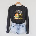 Easily Distracted By GUINEA PIGS And Books Raglan Sleeve Sweatshirt Dark Grey Heather