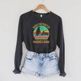 Easily Distracted By Penguins & Books Retro Raglan Sleeve Sweatshirt Dark Grey Heather