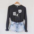 Edgar Allen Poe Raven Book Nerd Poet Literature Raglan Sleeve Sweatshirt Dark Grey Heather