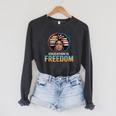 Education Is Freedom Woman Afro Books Reading Raglan Sleeve Sweatshirt Dark Grey Heather Education Is Freedom Woman Afro Books Reading Raglan Sleeve Sweatshirt Dark Grey Heather