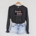 EitherOr Bookstore Raglan Sleeve Sweatshirt Dark Grey Heather