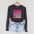 Emotionally Recovering From A Book Raglan Sleeve Sweatshirt Dark Grey Heather Emotionally Recovering From A Book Raglan Sleeve Sweatshirt Dark Grey Heather